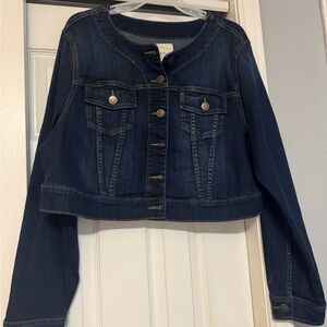 Torrid Blue Cropped Jean Jacket